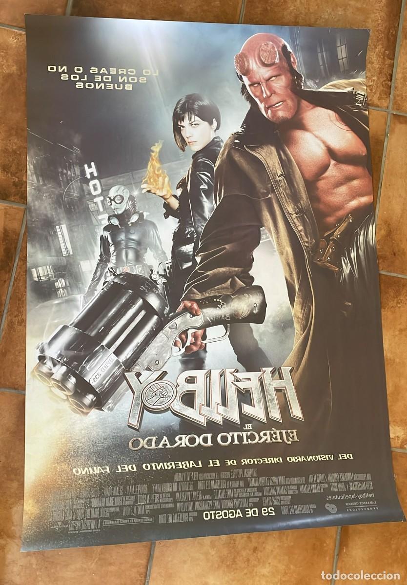 Cine: HELLBOY EL EJERCITO DORADO 2008 POSTER ORIGINAL - Foto 2