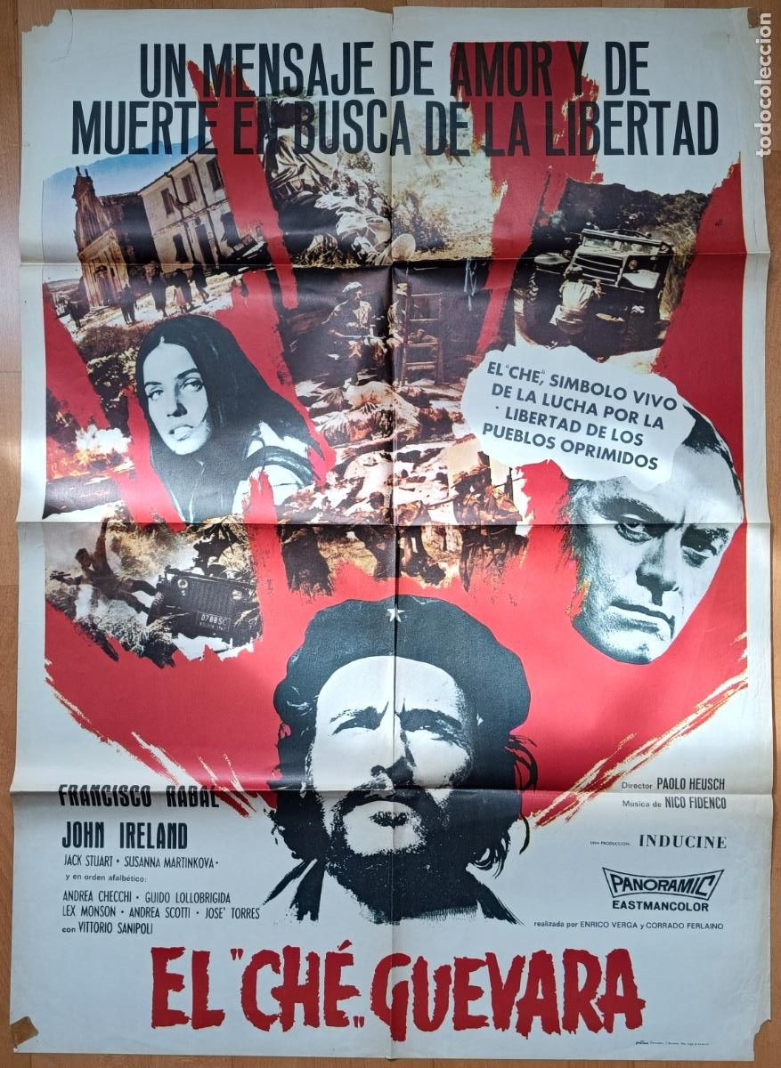 Cinema: CARTEL CINE EL CHE GUEVARA FRANCISCO RABAL JOHN IRELAND 1977 C1874