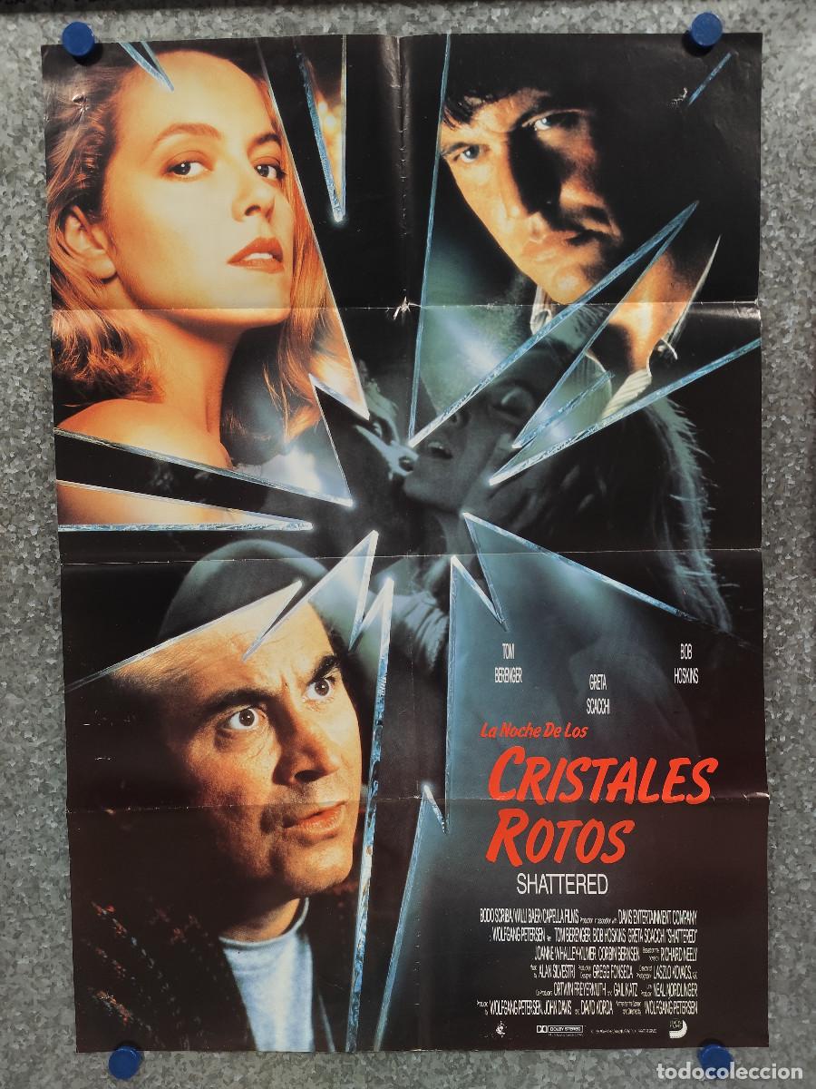 Cinema: La noche de los cristales rotos. Tom Berenger, Greta Scacchi, Bob H. A&Ntilde;O 1991. POSTER ORIGINAL