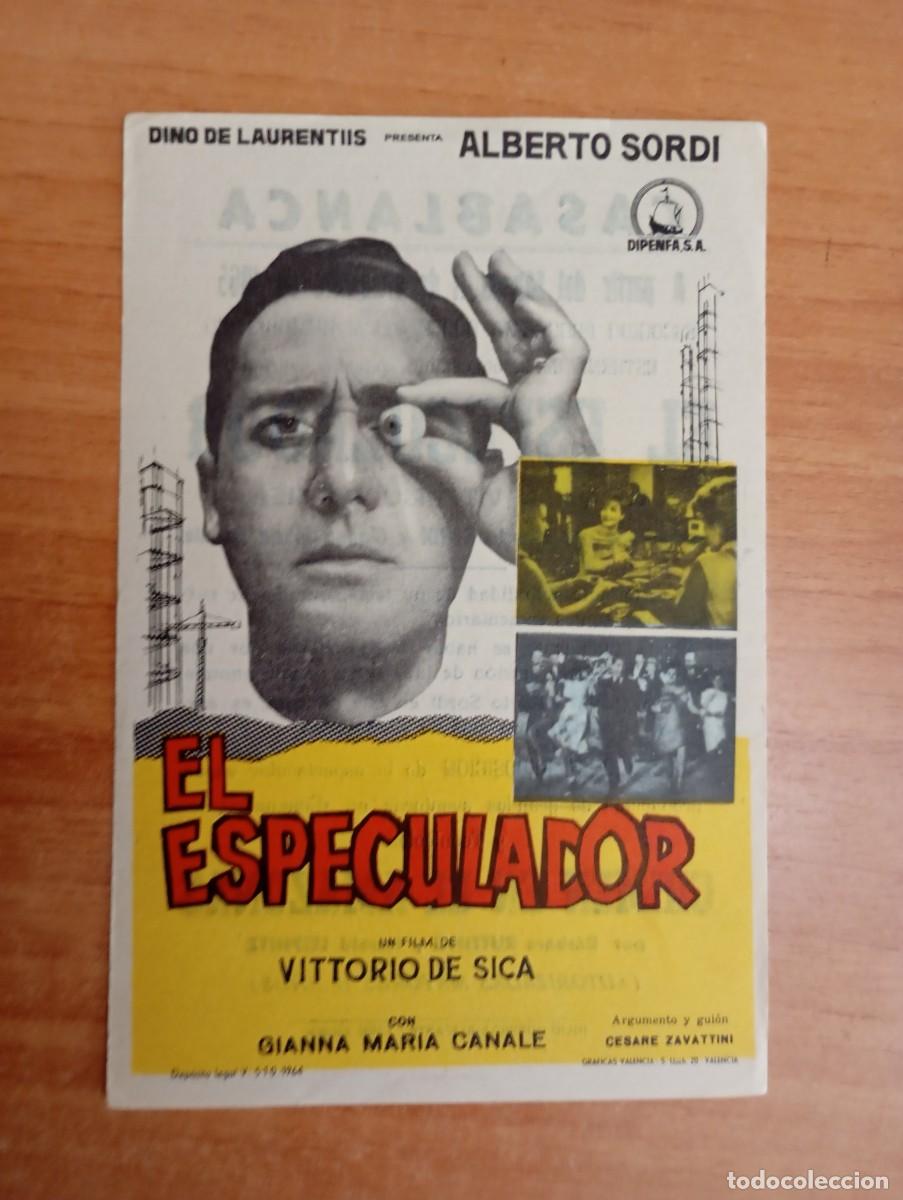 Cine: VERDE3-PROGRAMA DE CINE-- EL ESPECULADOR ct - Foto 1