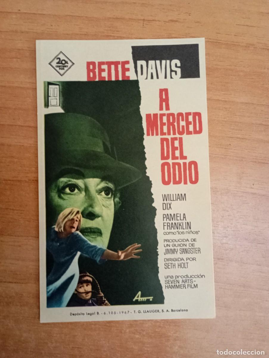 Cine: VERDE3-PROGRAMA DE CINE-- A MERCED DEL ODIO - Foto 1