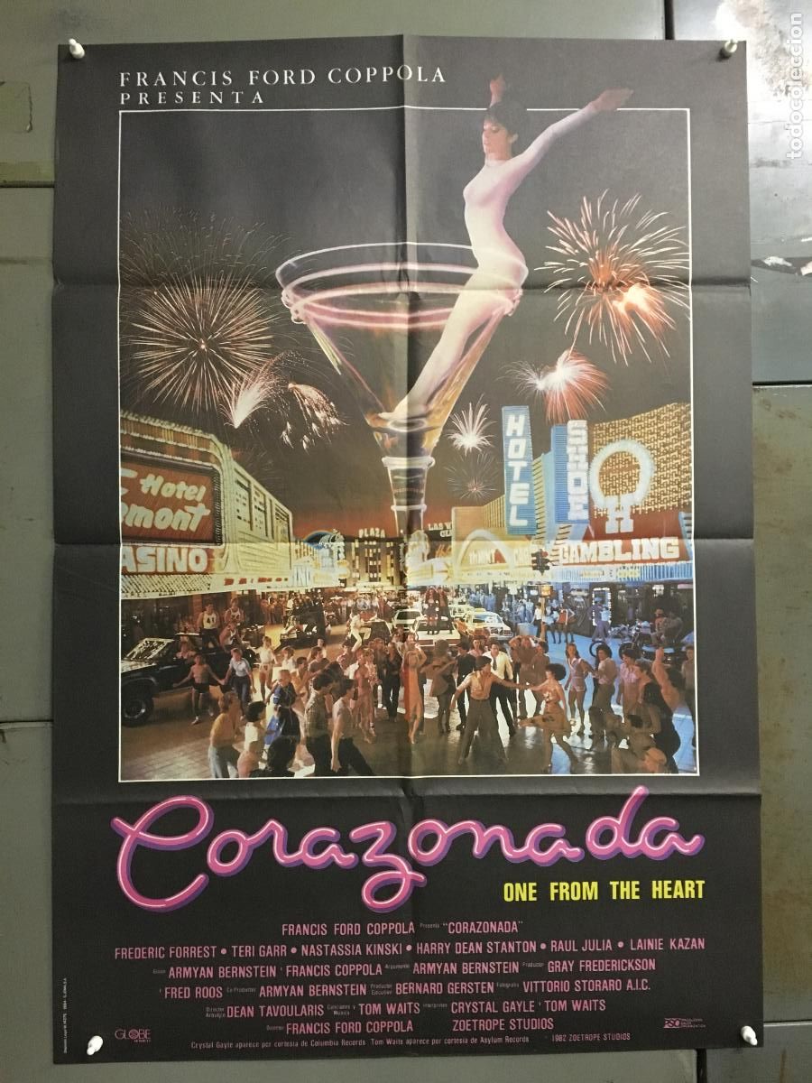 Cinema: VG63D CORAZONADA COPPOLA NASTASSJA KINSKI POSTER ORIGINAL 70X100 ESTRENO
