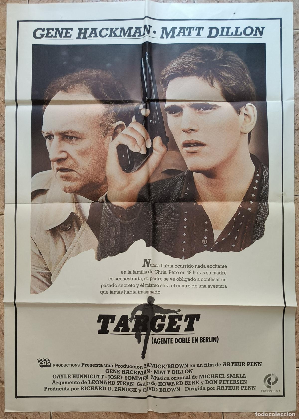 Cinema: CARTEL CINE TARGET AGENTE DOBLE EN BERLIN GENE HACKMAN MATT DILLON C544