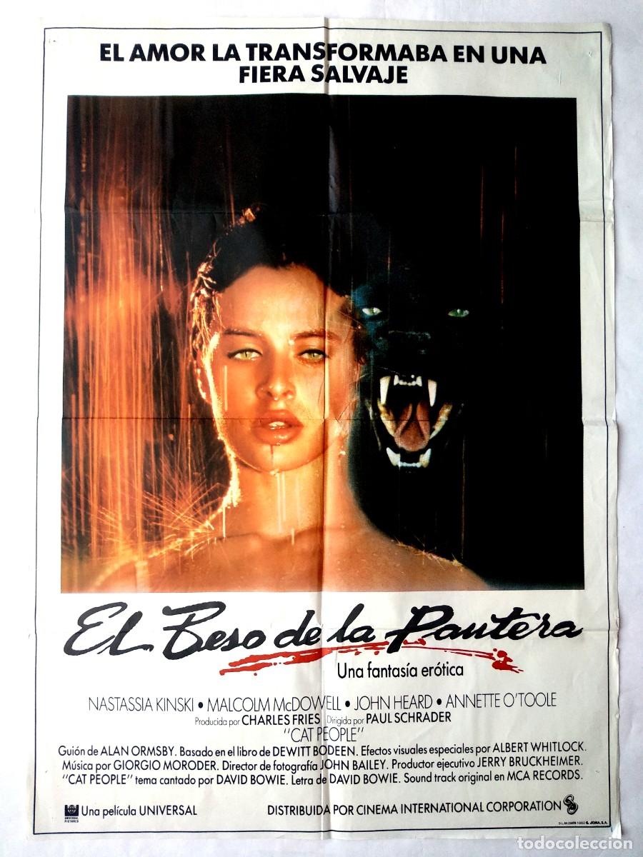 Cinema: EL BESO DE LA PANTERA, con Natassia Kinski. P&Oacute;STER 68 X 95 cms.1982