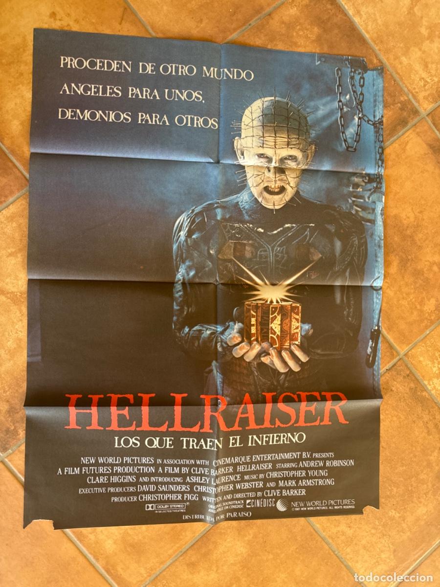 Cine: HELLRAISER POSTER ORIGINAL 1987 CARTEL CLIVE BARKER