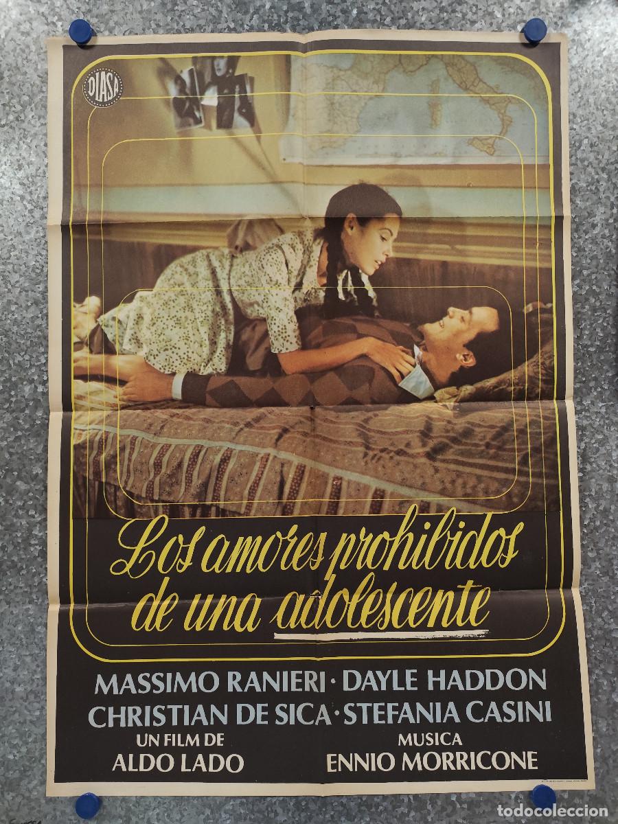 Cin&eacute;ma: Los amores prohibidos de una adolescente. Massimo Ranieri, Dayle Haddon. A&Ntilde;O 1978. POSTER ORIGINAL