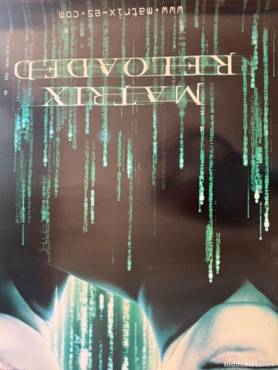 Cine: MATRIX RELOADED POSTER ORIGINAL - Foto 4