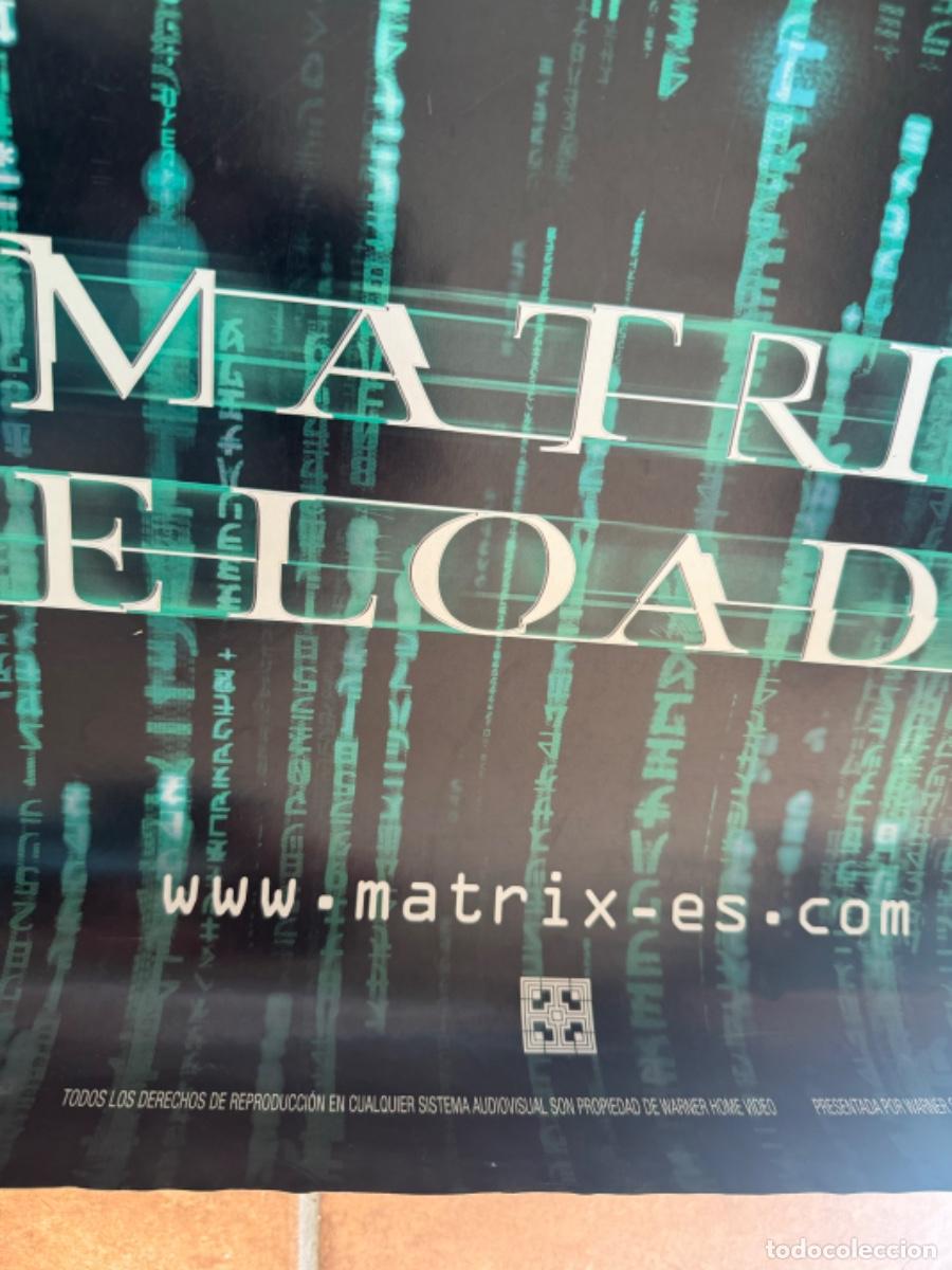 Cine: MATRIX RELOADED POSTER ORIGINAL - Foto 6