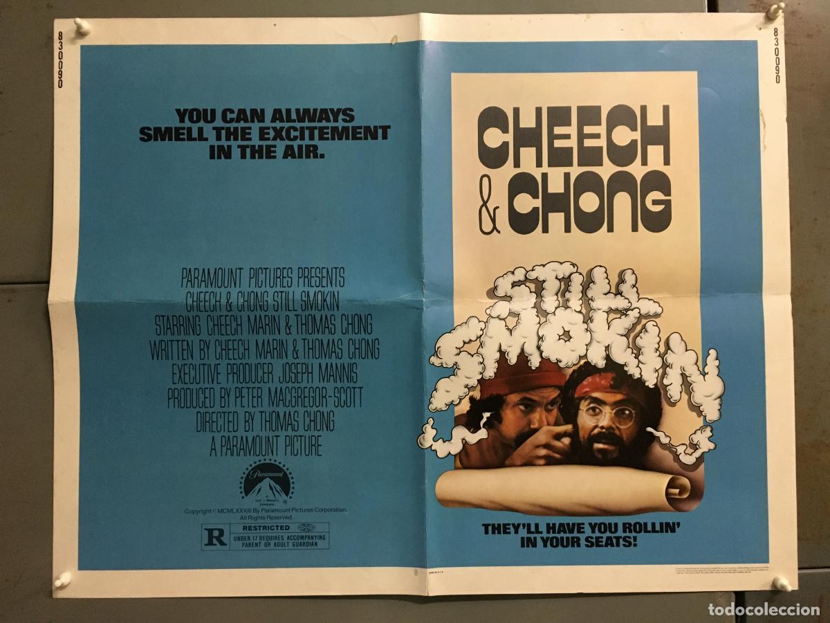 Kino: WA02D SEGUIMOS FUMANDO CHEECH MARIN TOMMY CHONG POSTER ORIGINAL AMERICANO 55X70