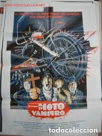 Cine: Poster original de cine 70x100cm MOTO VAMPIRO