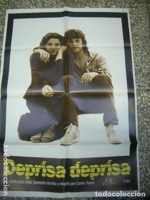 Cine: P&oacute;ster original de 70x100cm DEPRISA DEPRISA ELIAS QUEREJETA Y CARLOS SAURA, 1983