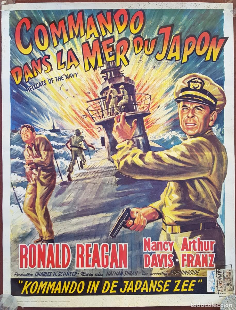 Cine: Poster : COMMANDO DANS LA MER DU JAPON. 1957 - Foto 1