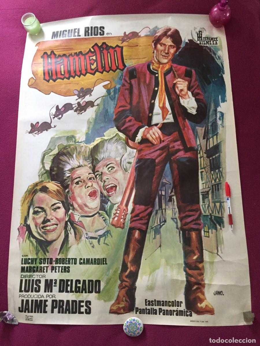 Cine: Pelicula HAMELIN - MIGUEL RIOS - JANO - POSTER ORIGINAL ESTRENO 70X100
