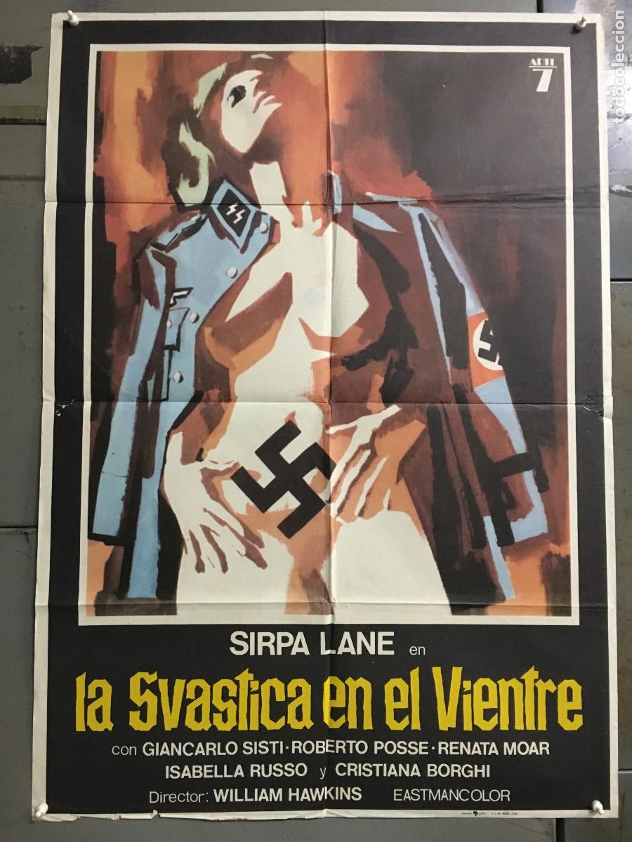Cinema: YK23D LA SVASTICA EN EL VIENTRE SEXPLOITATION SIRPA LANE POSTER ORIGINAL 70X100 ESTRENO