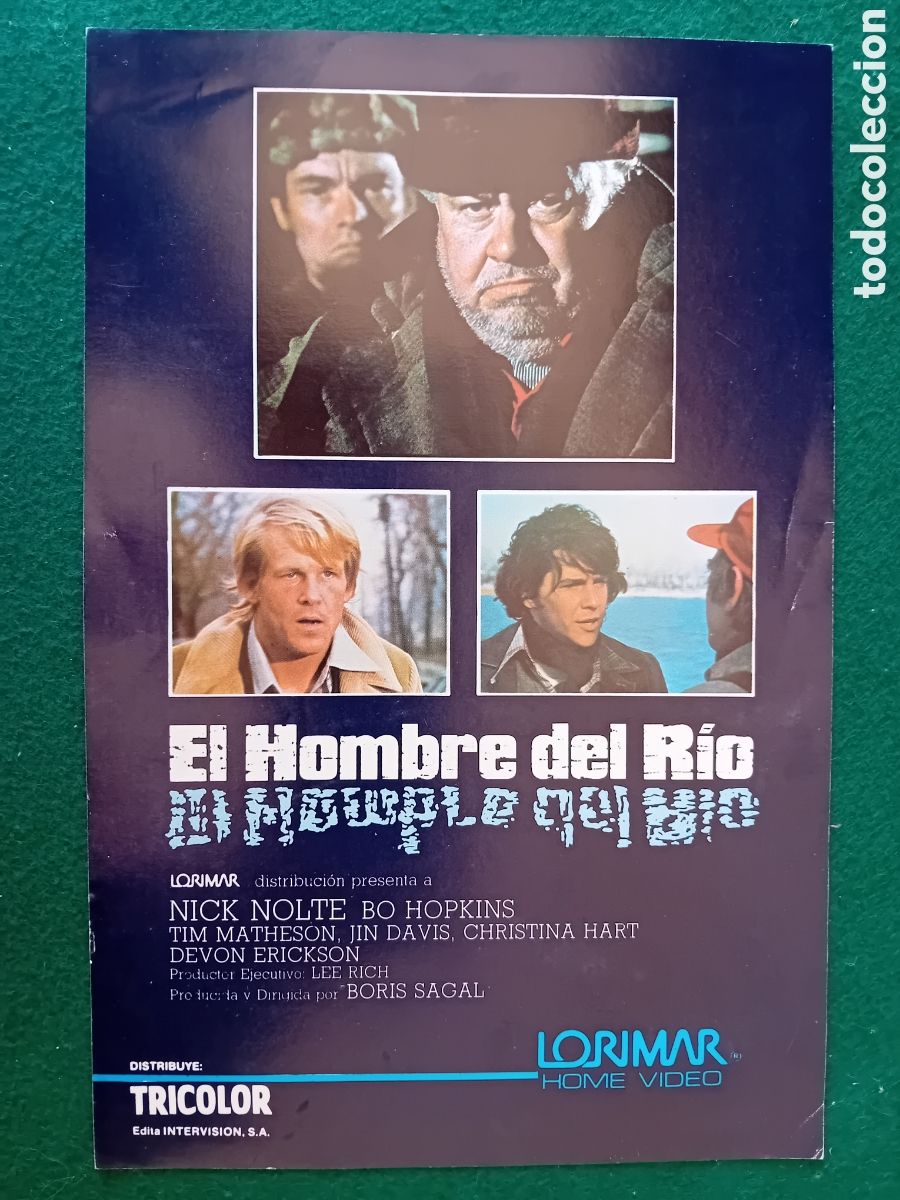 Cinema: cartel anuncio video club el hombre del rio