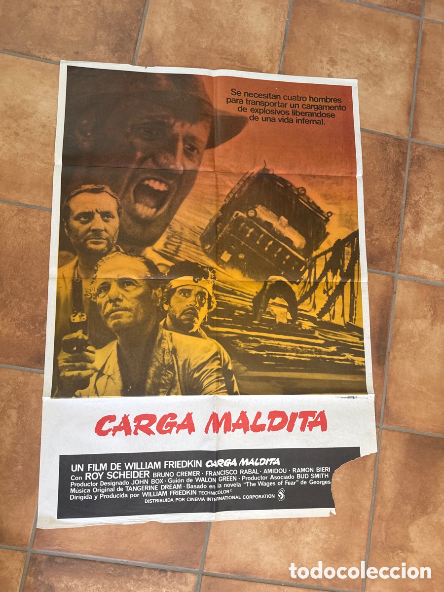 Cine: CARGA MALDITA POSTER ORIGINAL - Foto 1