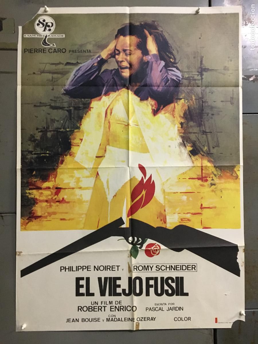Cine: ZY72D EL VIEJO FUSIL ROMY SCHNEIDER POSTER ORIGINAL 70X100 ESTRENO