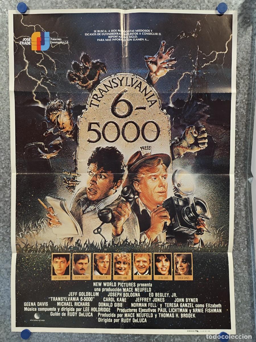 Cinema: Transylvania 6-5000. Jeff Goldblum, Joseph Bologna, Ed Begley Jr., Carol K.A&Ntilde;O 1986. POSTER ORIGINAL