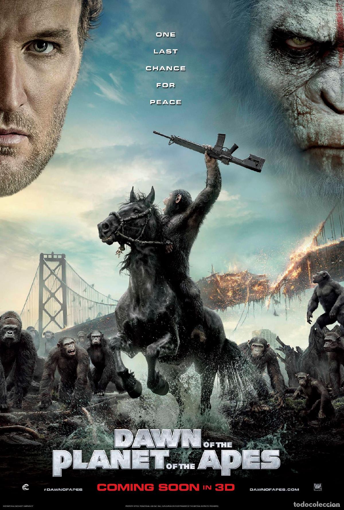 Cine: POSTER AMANECER PLANETA DE LOS SIMIOS - Foto 1