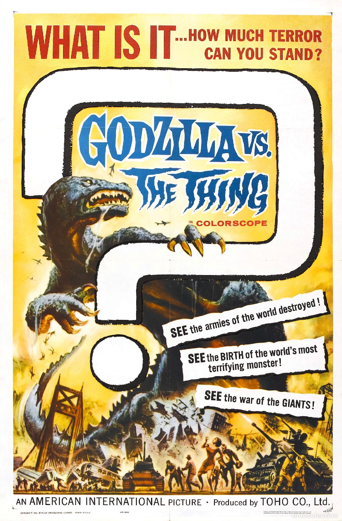 Cine: POSTER GODZILLA VS THE THING - Foto 1