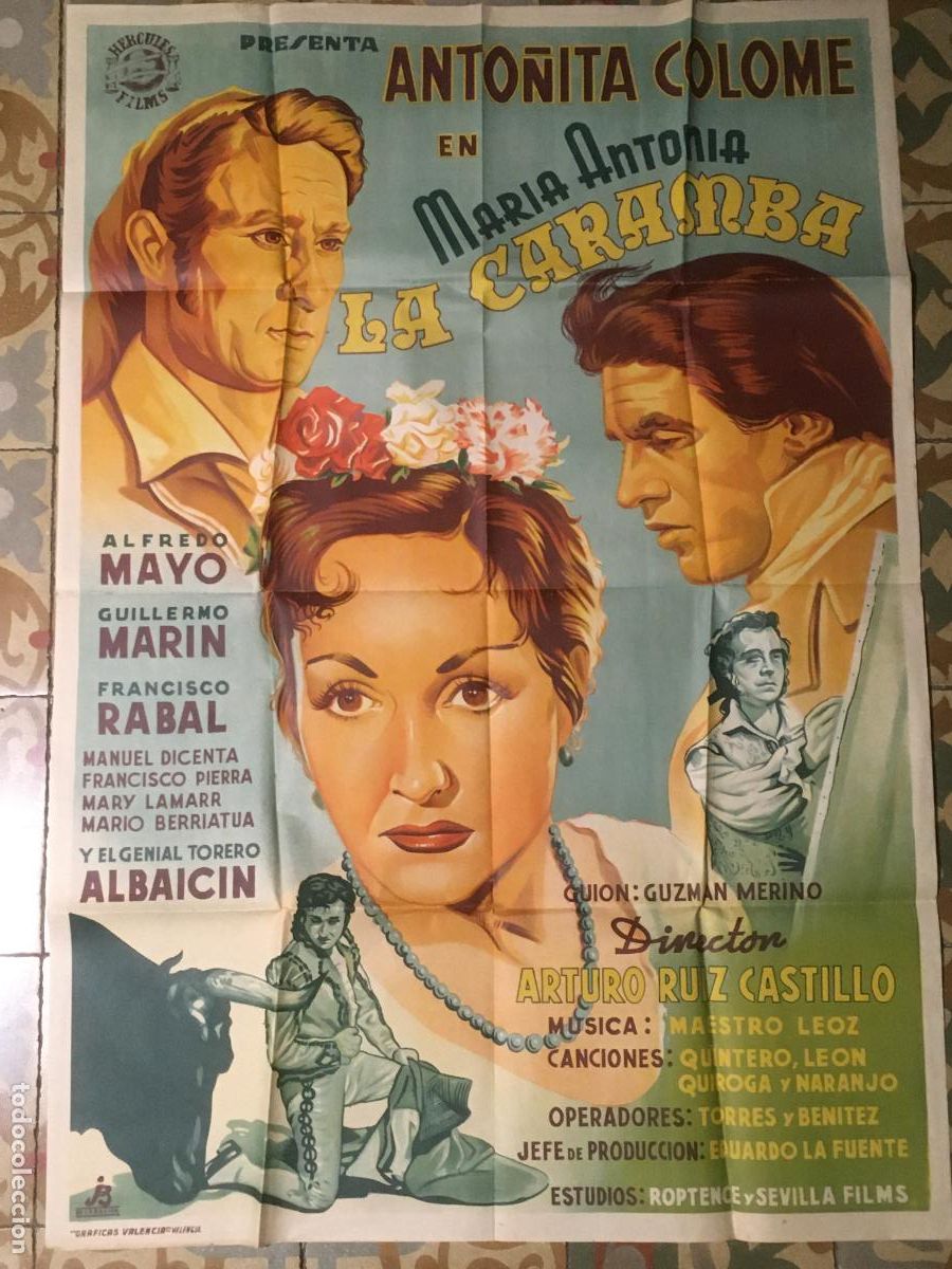 Cinema: maria antonia la caramba anto&ntilde;ita colome poster cartel original antiguo