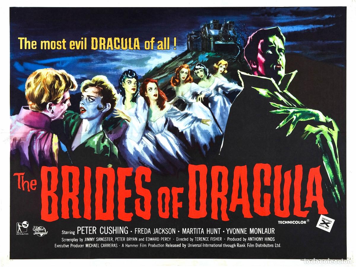 Cine: POSTER LAS NOVIAS DE DRACULA - Foto 1