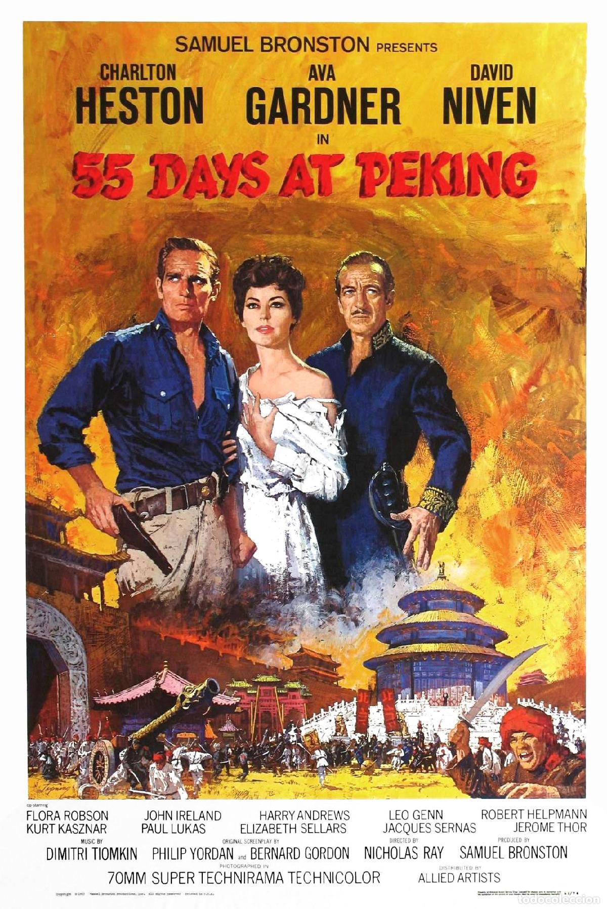 Cine: POSTER 55 DIAS EN PEKIN - Foto 1