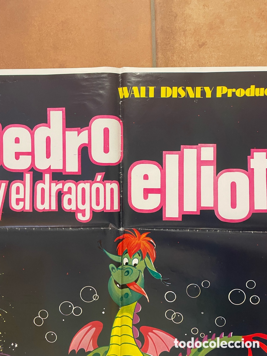 Cine: PEDRO Y EL DRAGON ELLIOT POSTER ORIGINAL - Foto 2