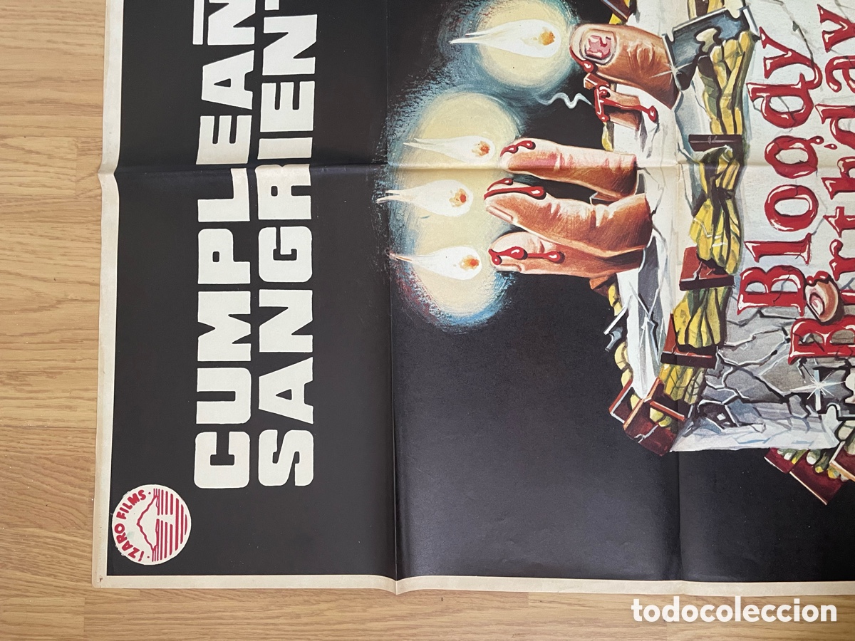 Cine: CUMPLEA&Ntilde;OS SANGRIENTO POSTER ORIGINAL - Foto 2