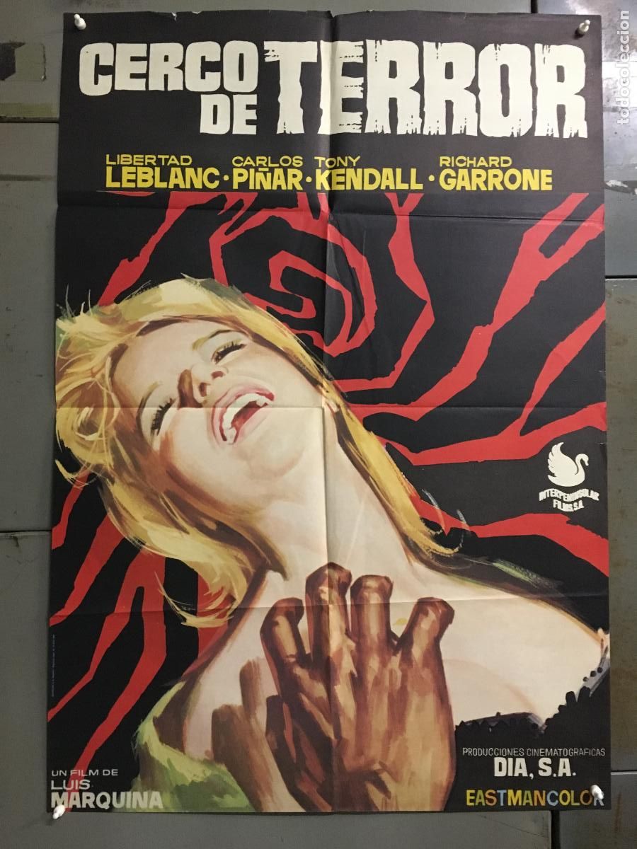 Cinema: ADE32 CERCO DE TERROR LIBERTAD LEBLANC GIALLO HORROR POSTER ORIGINAL 70X100 ESTRENO