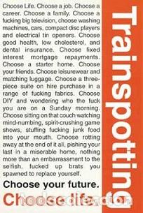 Cine: POSTER TRAINSPOTTING LLETRES - Foto 1