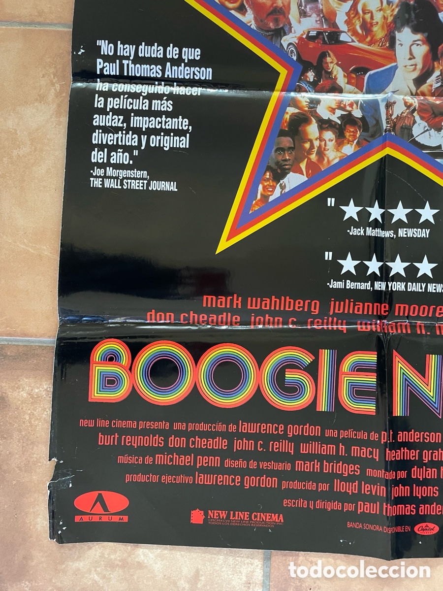 Cine: BOOGIE NIGHTS POSTER ORIGINAL - Foto 5