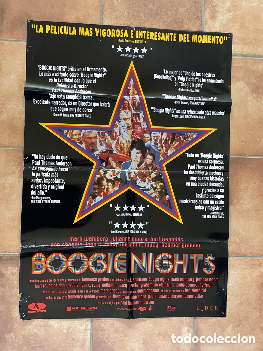 Cine: BOOGIE NIGHTS POSTER ORIGINAL - Foto 1
