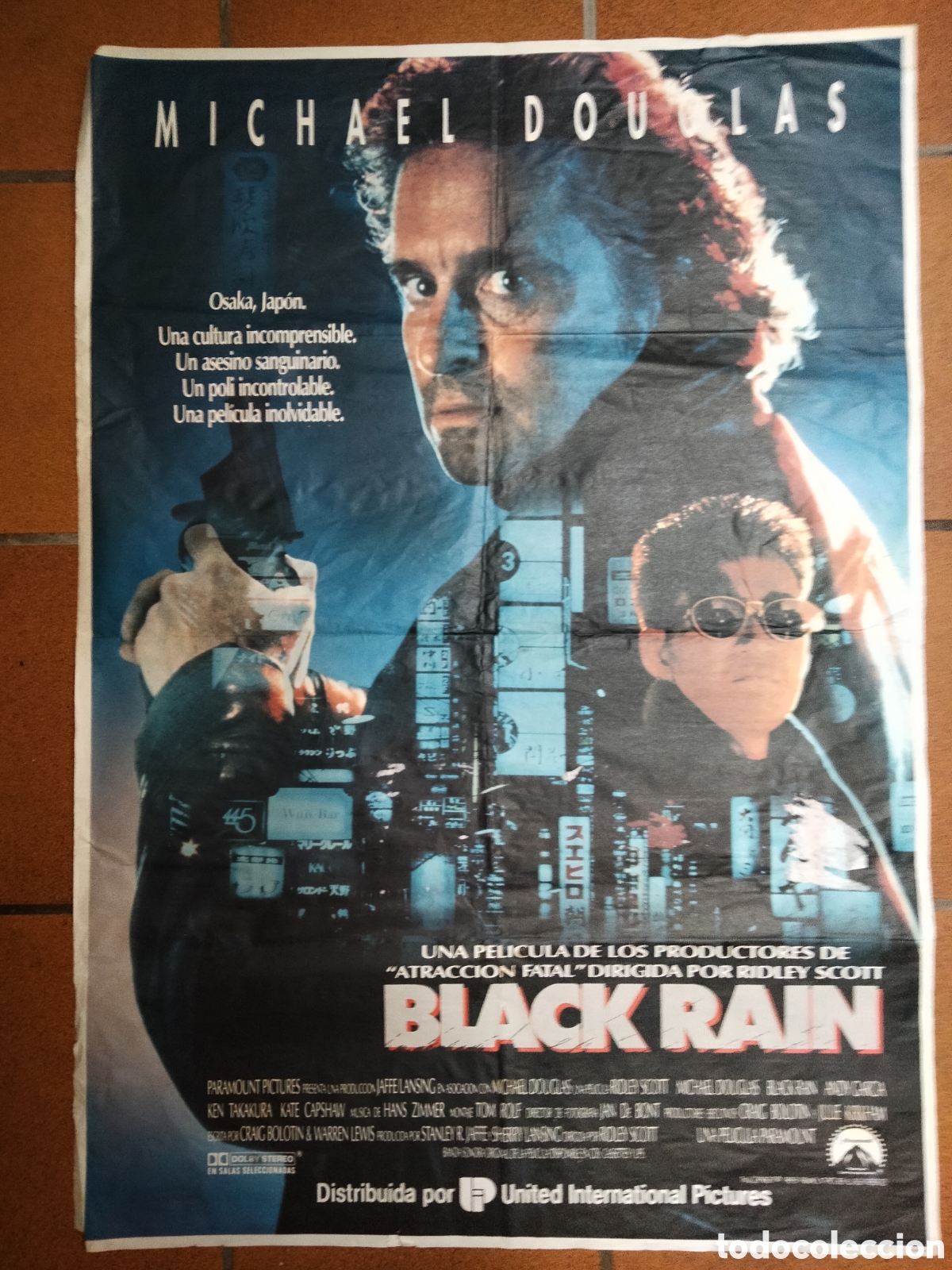 Cine: Poster Black Rain de Michael Douglas - Foto 1