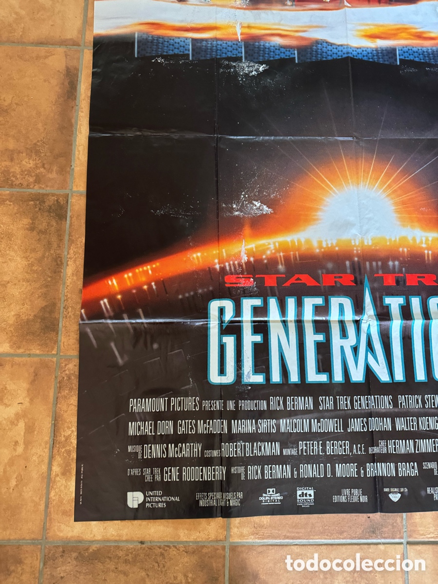 Cine: STAR TREK GENERATIONS POSTER ORIGINAL - Foto 2