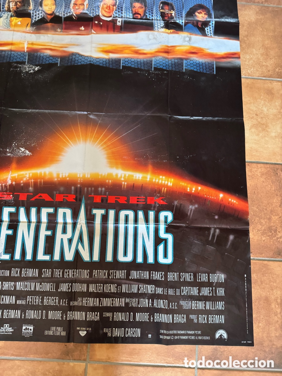 Cine: STAR TREK GENERATIONS POSTER ORIGINAL - Foto 3