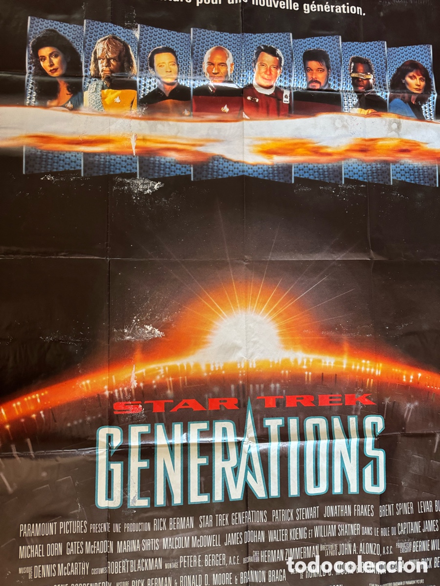 Cine: STAR TREK GENERATIONS POSTER ORIGINAL - Foto 6