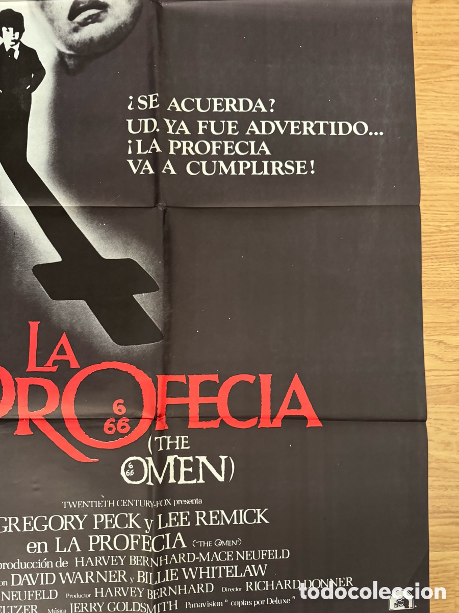 Cine: LA PROFECIA POSTER ORIGINAL - Foto 3