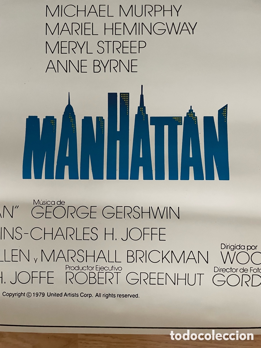 Cine: MANHATTAN POSTER ORIGINAL 1984 - Foto 6