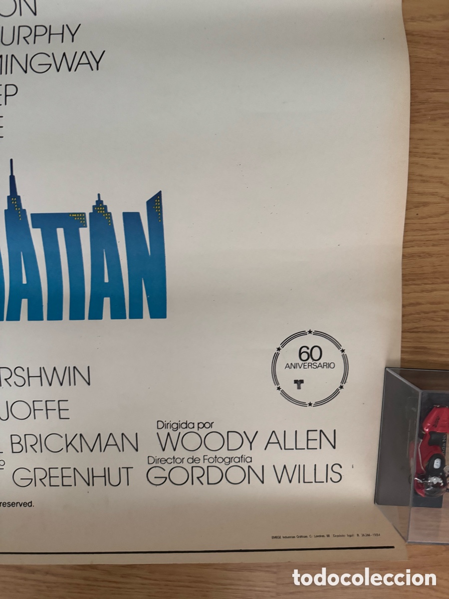 Cine: MANHATTAN POSTER ORIGINAL 1984 - Foto 4