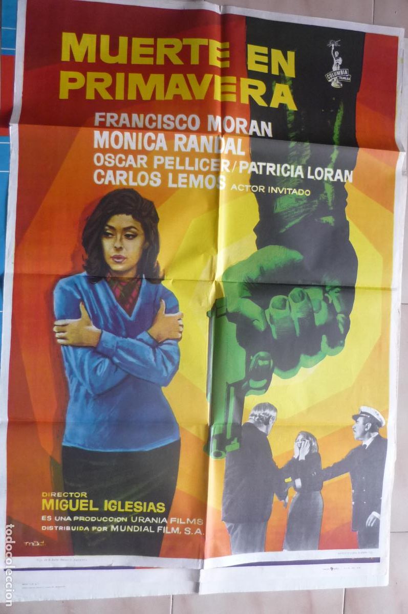 Cine: poster cine 1 x 7o muerte en primavera francisco moran --mac