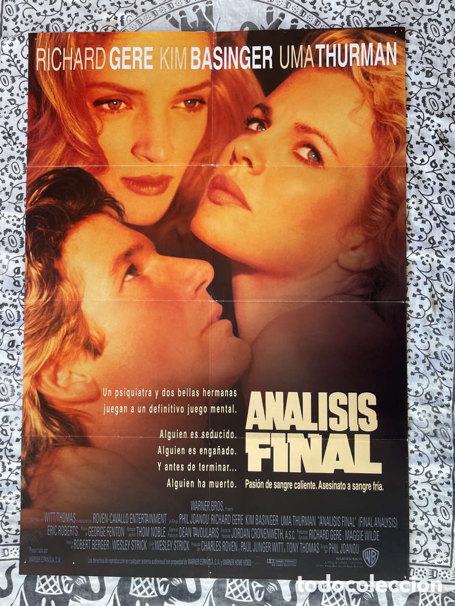 Cin&eacute;ma: Cartel de cine An&aacute;lisis final / Poster Richard Gere y Kim Basinger