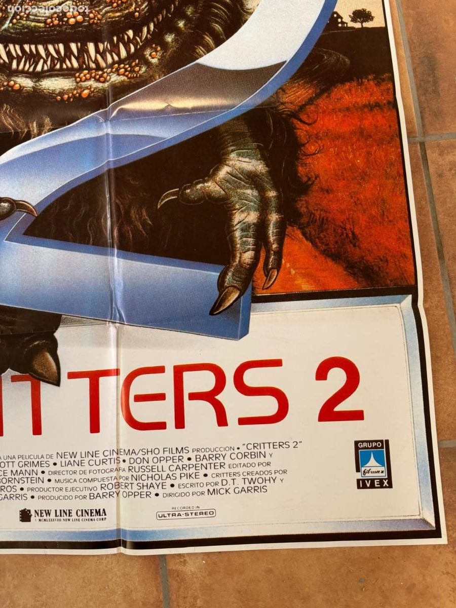 Cine: CRITTERS 2 POSTER ORIGINAL - Foto 3