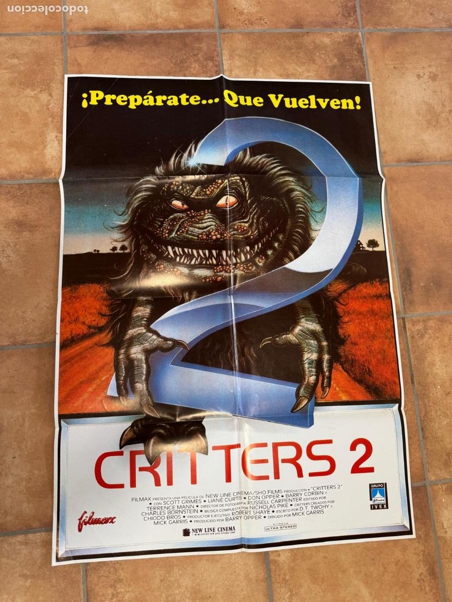 Cine: CRITTERS 2 POSTER ORIGINAL - Foto 1