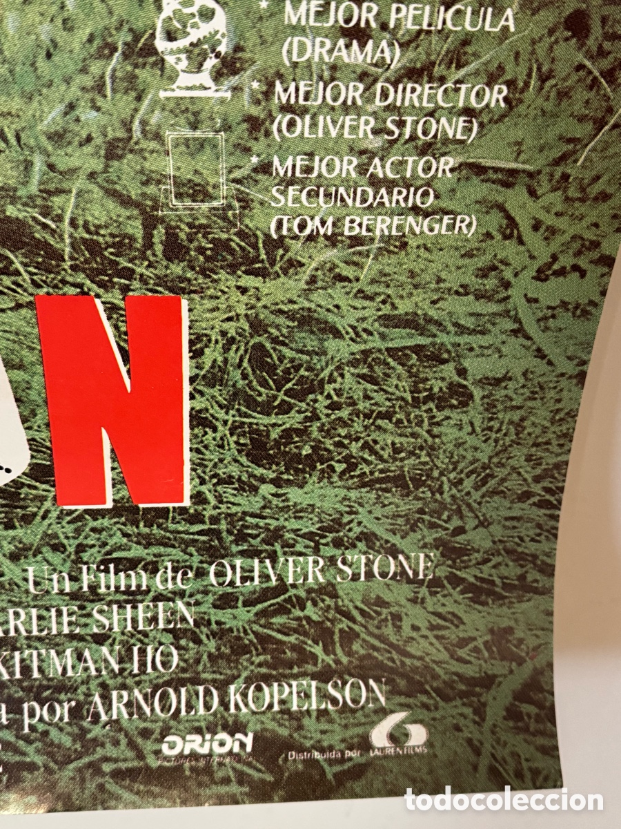 Cine: PLATOON POSTER ORIGINAL - Foto 5