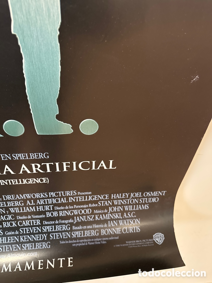 Cine: INTELIGENCIA ARTIFICIAL POSTER ORIGINAL 2000 - Foto 5