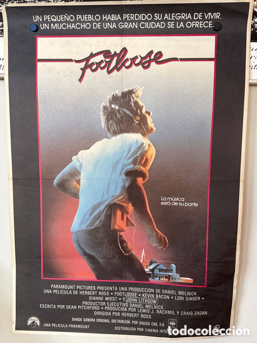 Cine: FOOTLOOSE POSTER ORIGINAL - Foto 1