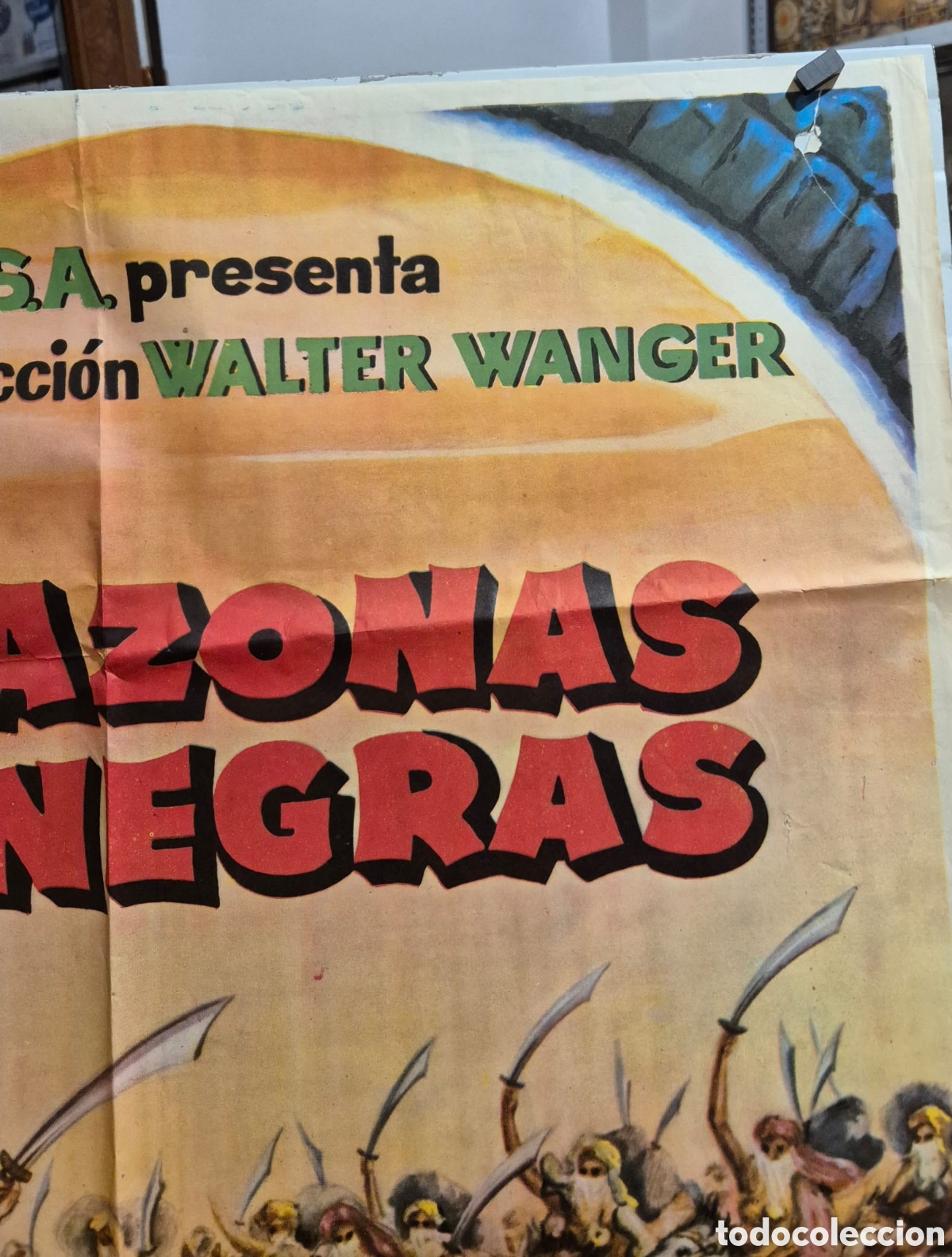 Cine: POSTER ORIGINAL DE LA PELICULA &rdquo;AMAZONAS NEGRAS&rdquo; - Foto 2