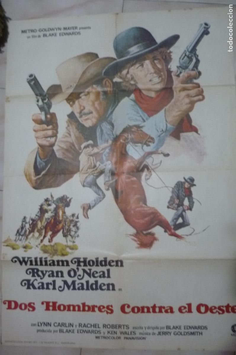 Cinema: poster cine dos hombres contra el oeste 1 x 7o william holden