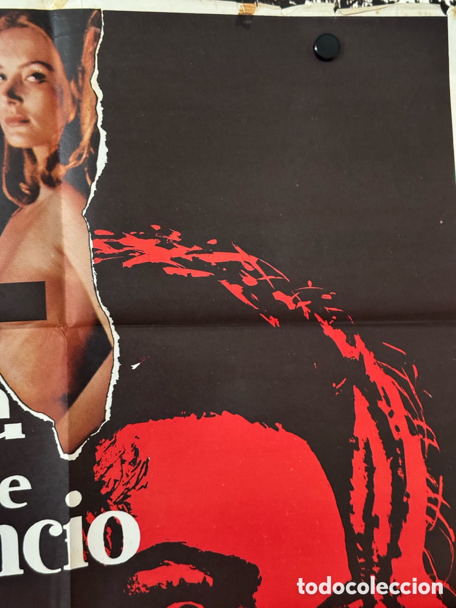 Cine: ANGUSTIA DE SILENCIO POSTER ORIGINAL - Foto 3